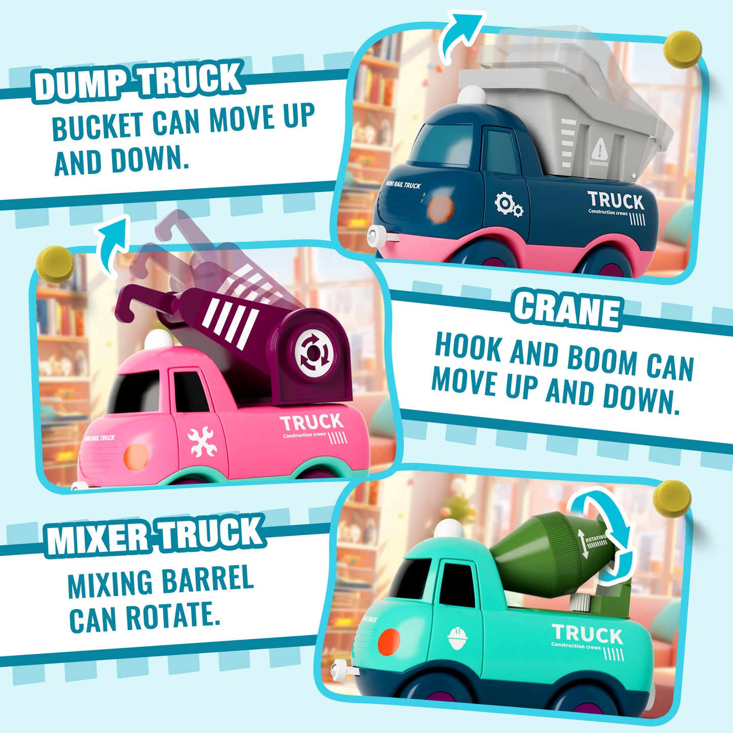 MORECOLL Electric Train Set for Toddlers & Kids w/Music, Lights & Tracks - First Choo Choo Train, Magnetic Connection, Birthday Gifts for Boys and Girls