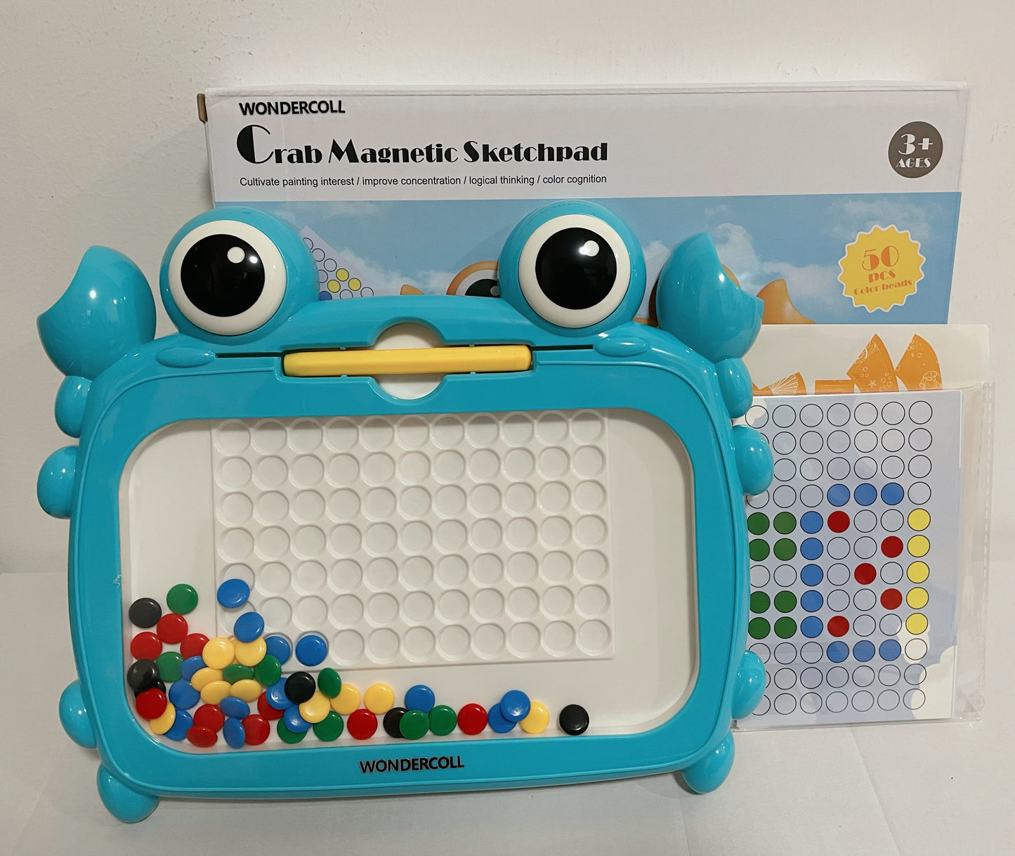 WONDERCOLL Montessori Magnetic Dots Board Games Toys for Kids Gifts