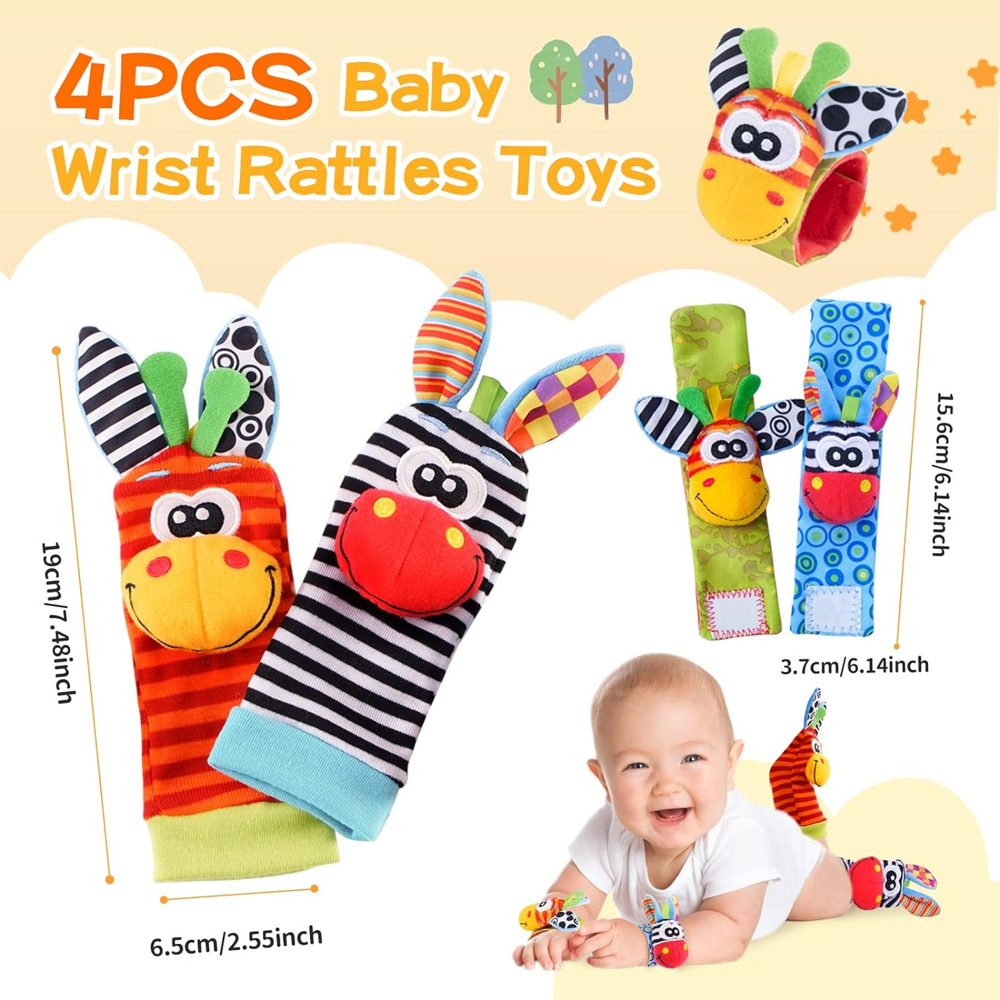 Wrist Rattles Foot Finder Socks Set