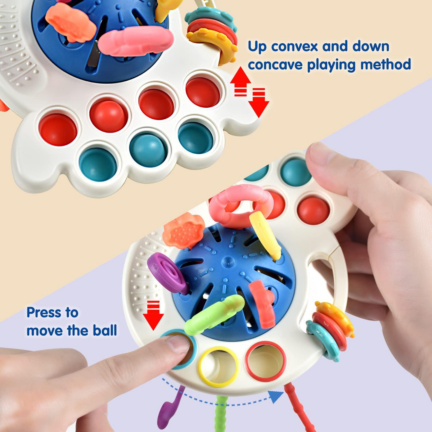 Silicone Pull String Toy