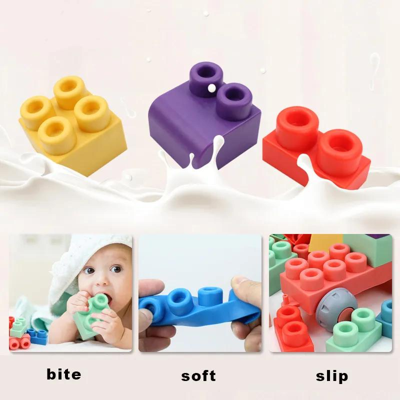 Baby 3D Large Size Silicone Building Blocks